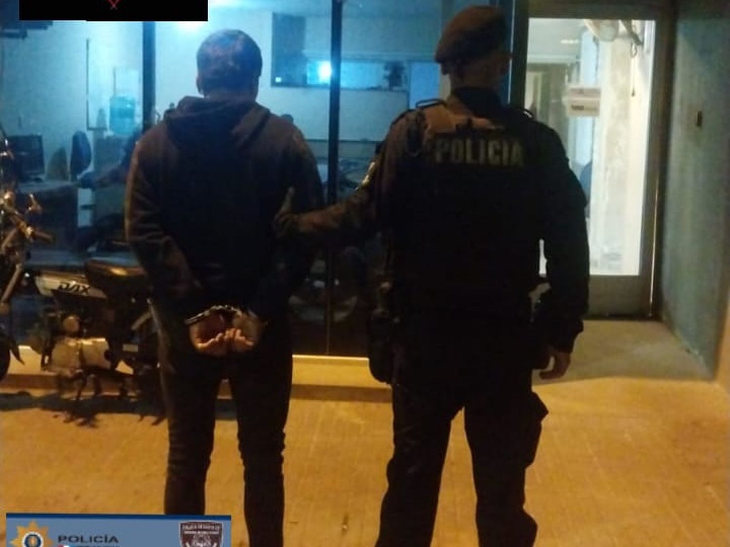 El joven fue trasladado a sede policial.