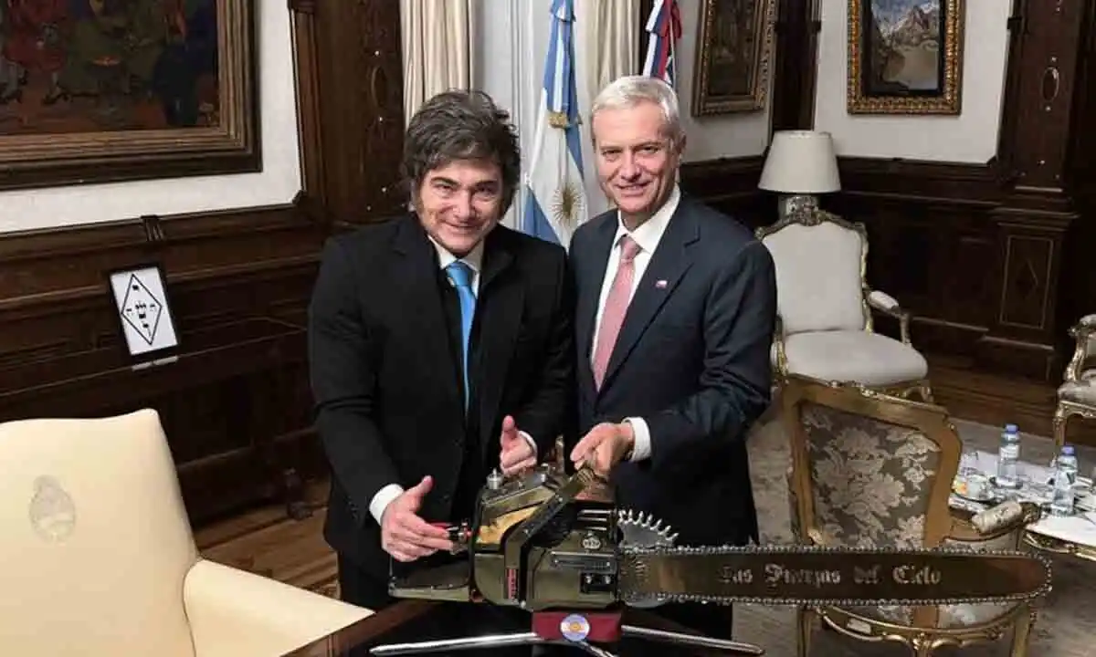 Javier Milei recbe al Presidente de Chile
