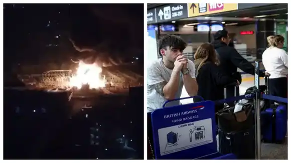 A causa de un incendio cierra aeropuerto londinense de Heathrow: hay problemas en tráfico aéreo mundial