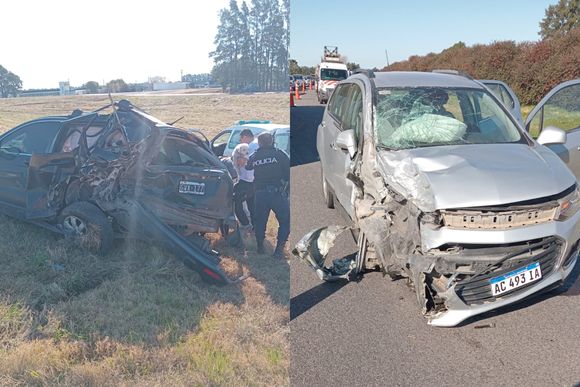 Un auto chocó por alcance a otro en ruta 9: tres mujeres trasladadas al Hospital