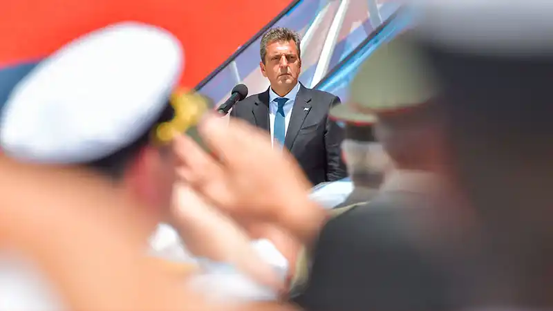 El ministro de economía y candidato presidencial, Sergio Massa