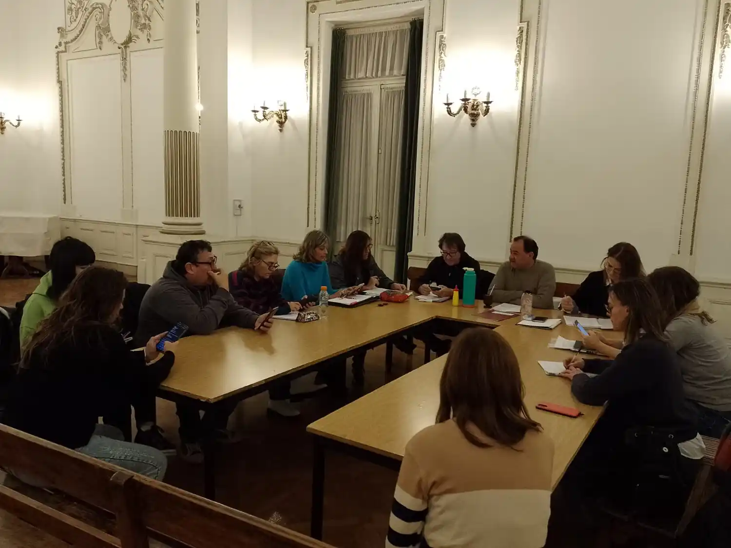 La Comisión de Seguimiento y Articulación del Fondo de Financiamiento Educativo evaluó las obras prioritarias del distrito