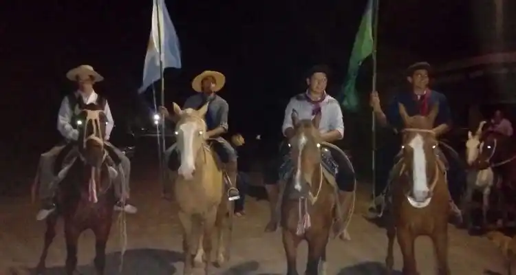 Vestidos de gauchos, no