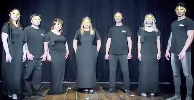 Elenco teatral. Preparado para vivir una experiencia a ciegas Destacado