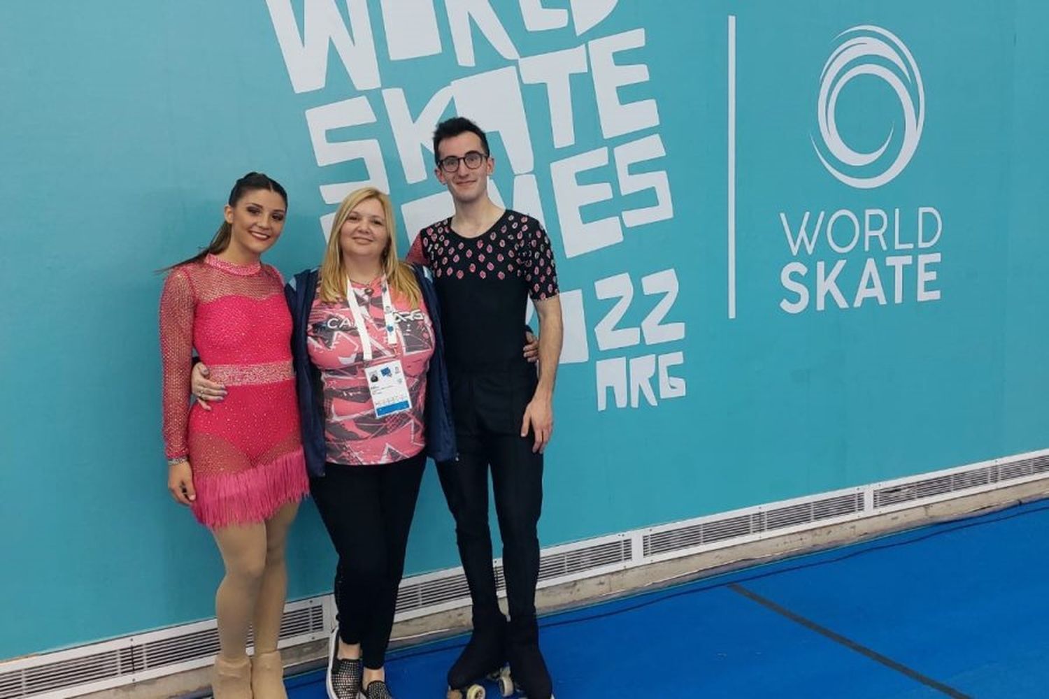 Patín: Iara Barros y Gonzalo Knoll compitieron en los World Skate Games