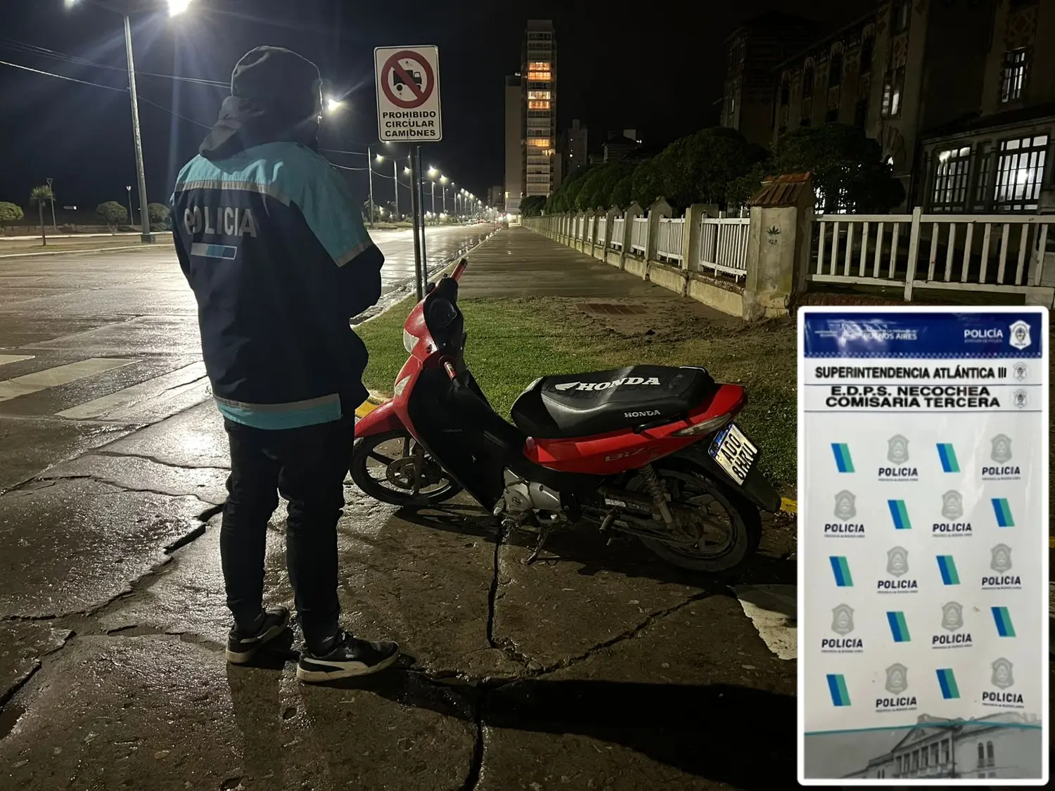 La moto recuperada