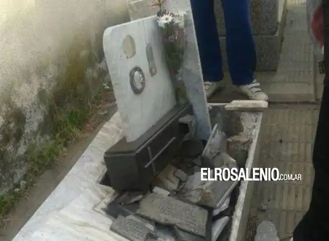 Coronel Rosales: Continúan los actos vandálicos en el cementerio