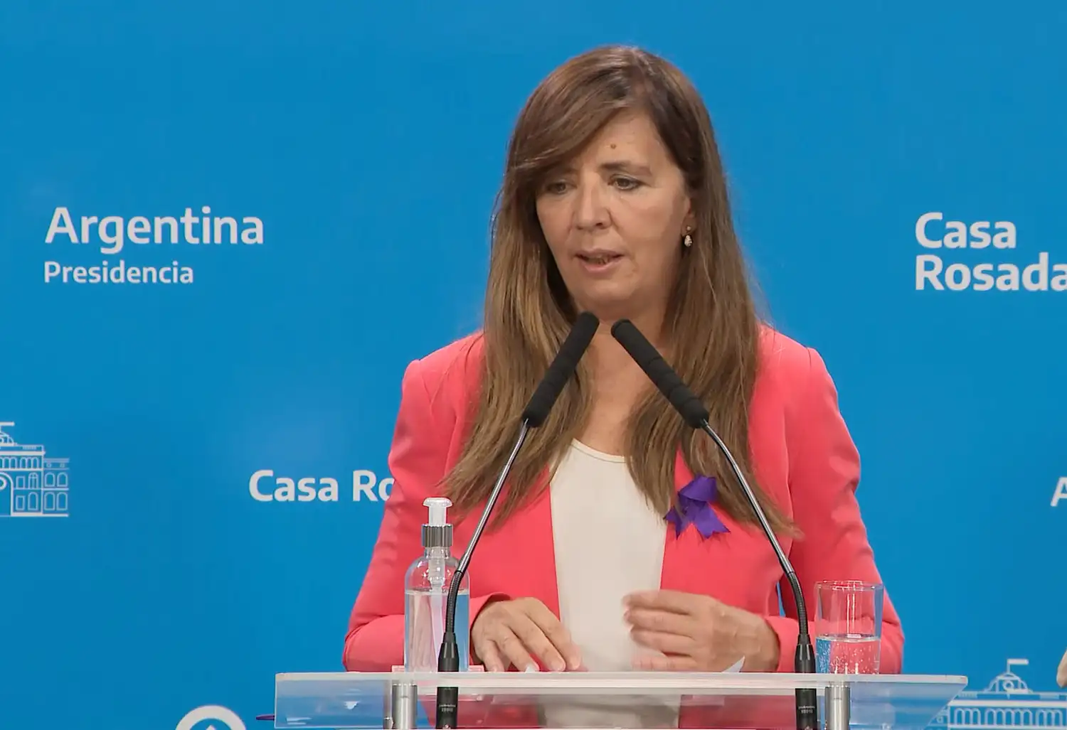 Gabriela Cerruti, portavoz del Gobierno.