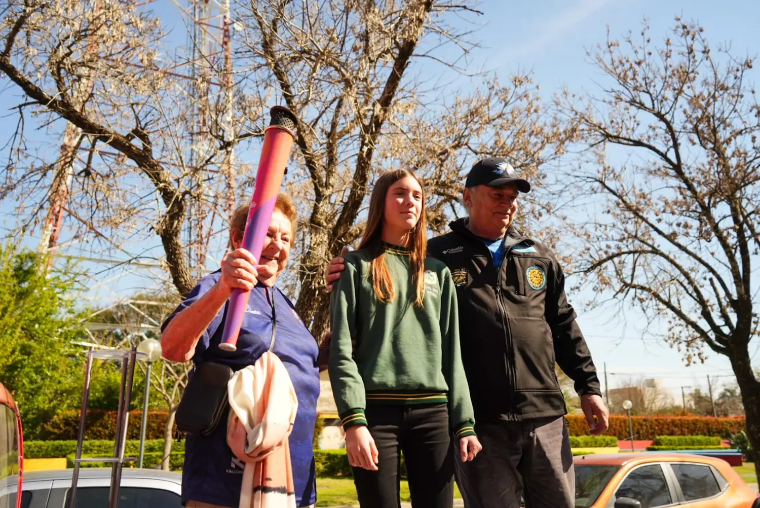 La Antorcha Suramericana pasó por Gobernador Crespo y San Justo y sigue su recorrido por la provincia