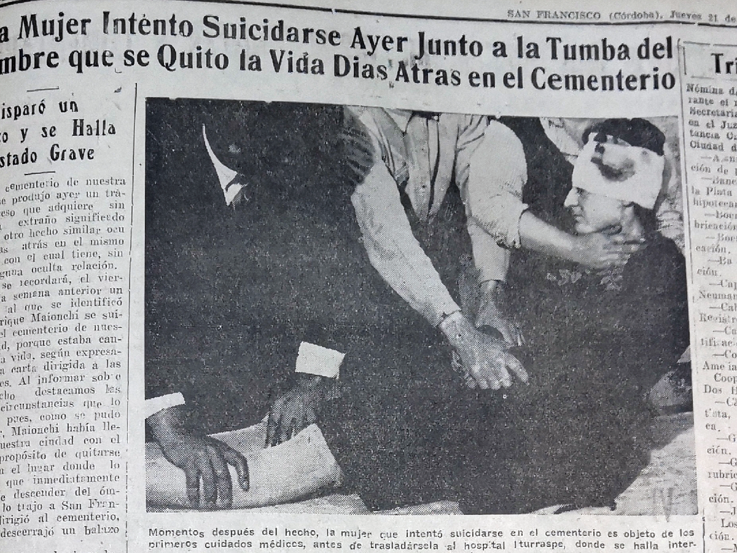 Los cordobeses que eligieron San Francisco para quitarse la vida