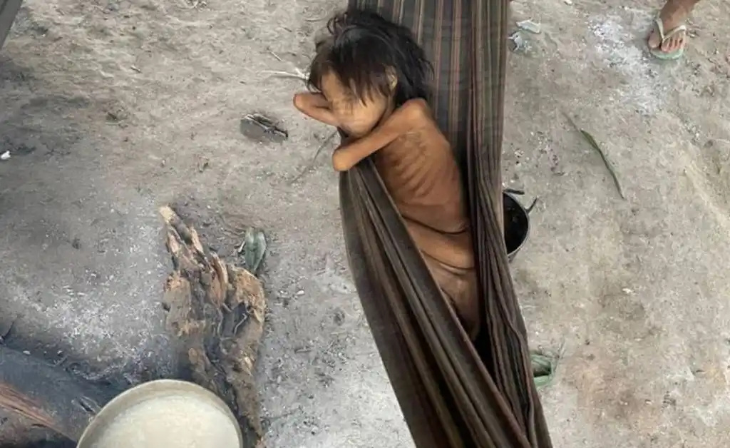 Ocho años y 12 kilos: la niña símbolo de los indígenas de la Amazonia