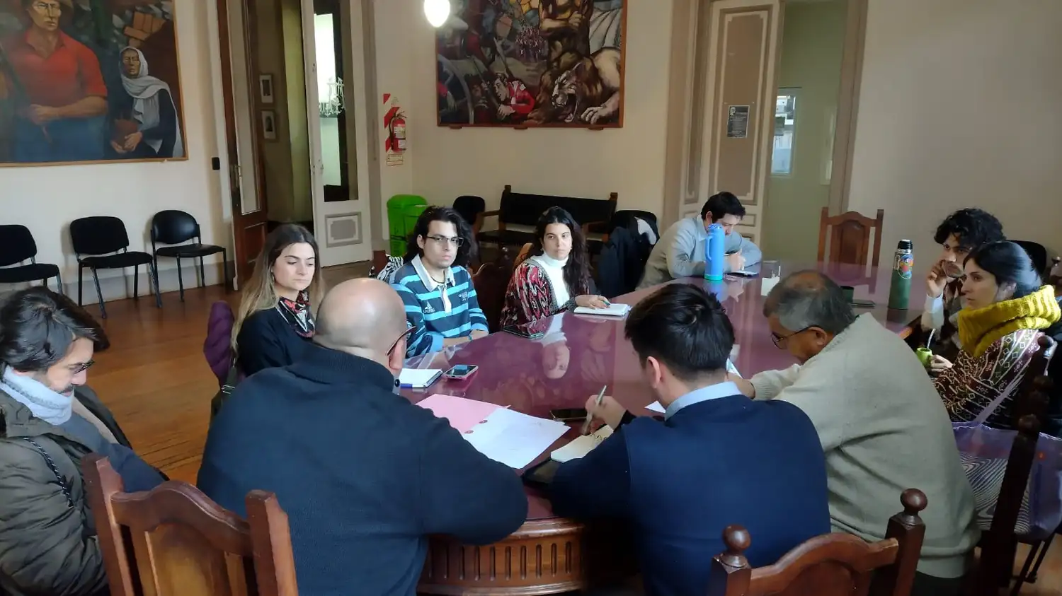 La comisión de Transporte se reunió con representantes de centros de estudiantes.