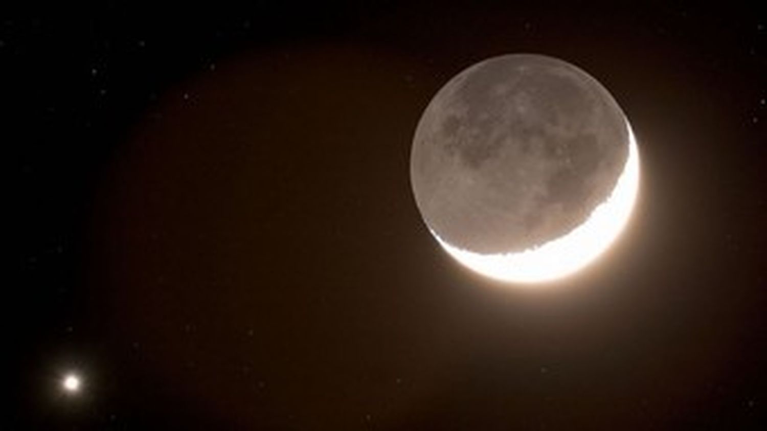Show en el cielo: la Luna ocultó a Venus por una hora