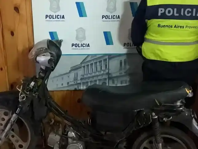 La motocicleta fue secuestrada en ruta 1001.