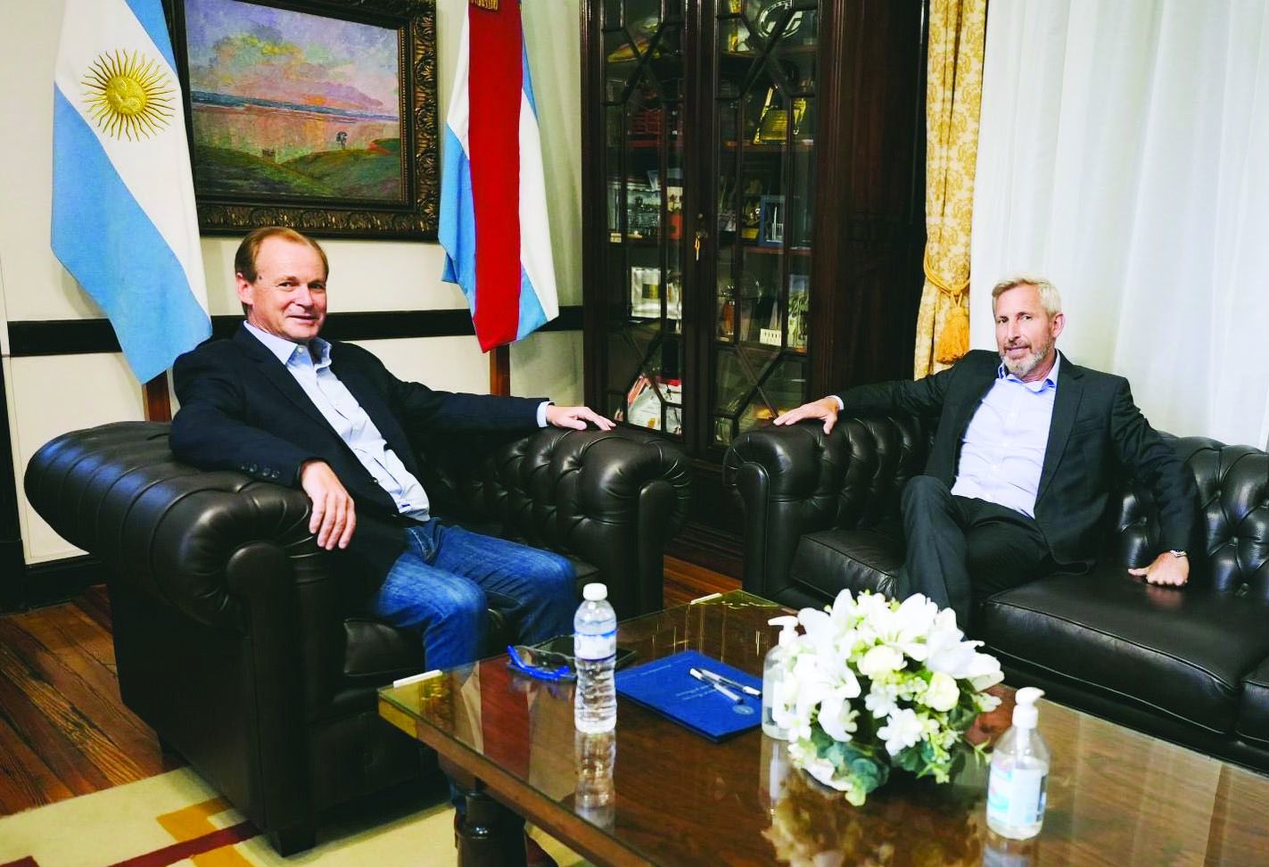 Frigerio y Bordet se reunieron en Casa de Gobierno