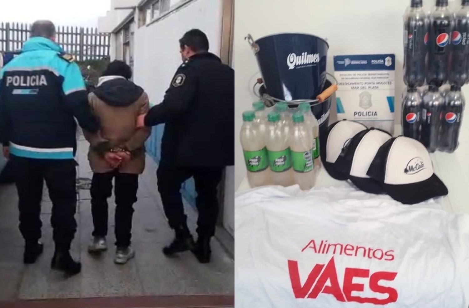 Robó pack de gaseosas y unas gorras en depósito de un balneario