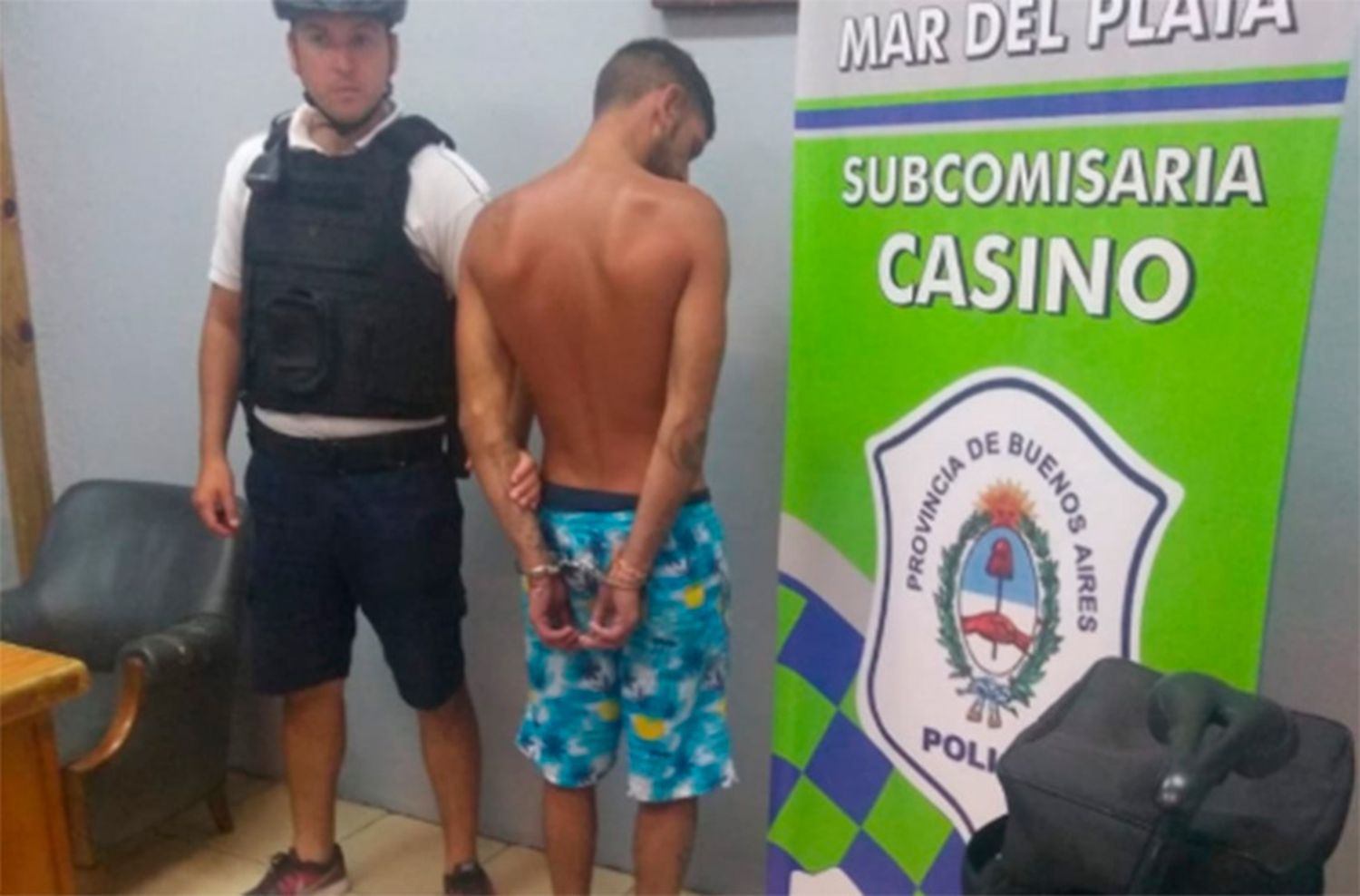 El escuadrón ciclista capturó a un ladrón en pleno centro