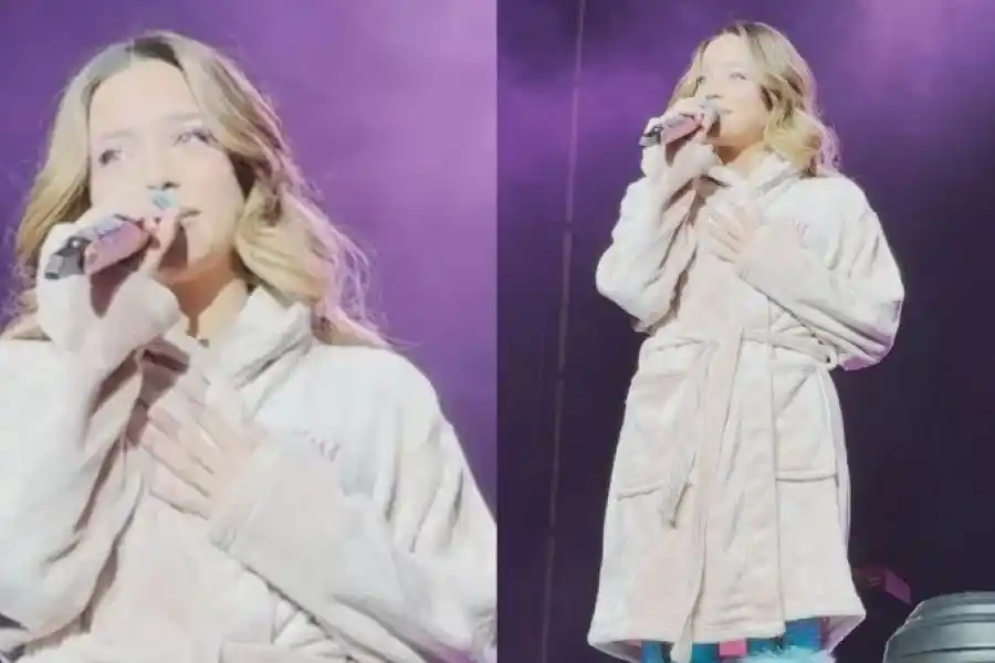 Emilia Mernes quebró en llanto y suspendió el show arriba del escenario: "El médico me dijo que no puedo, me siento muy mal"