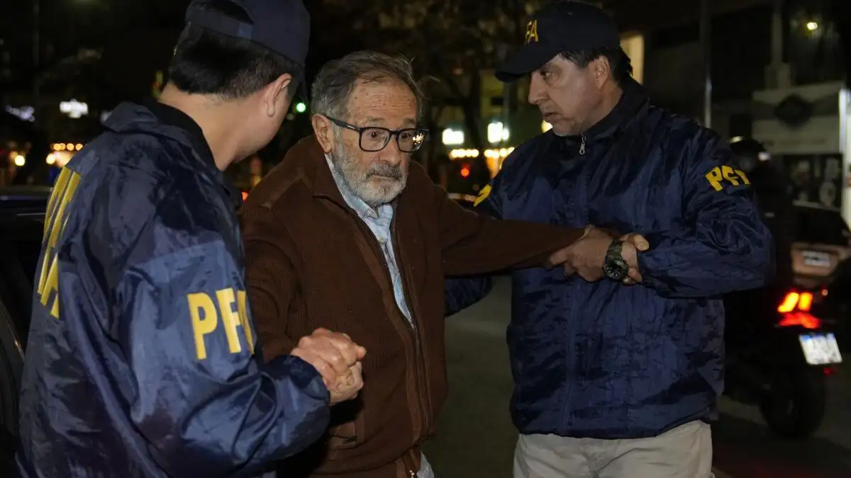 Juan Percowicz, el día que consiguió el arresto domiciliario.