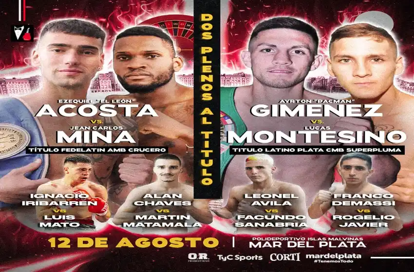 El marplatense Acosta irá por un nuevo título internacional en la ciudad