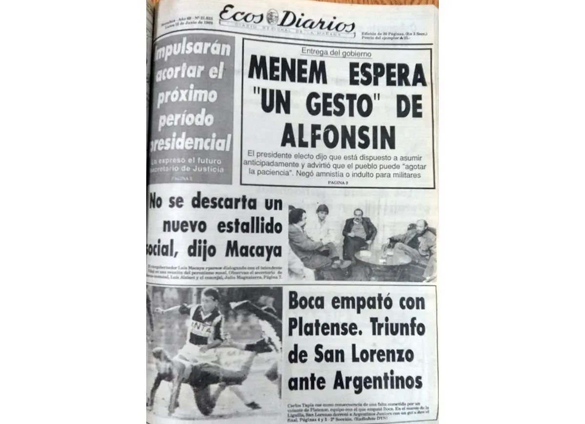Martes 13 de junio de 1989