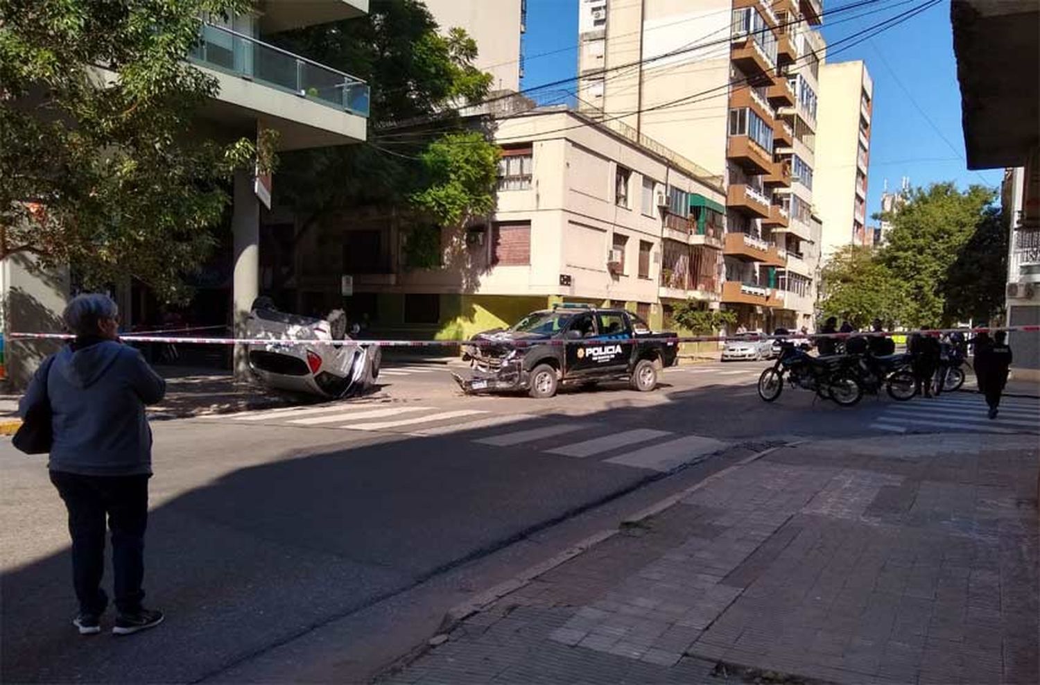 Se registraron dos choques protagonizados por patrulleros en un mismo día