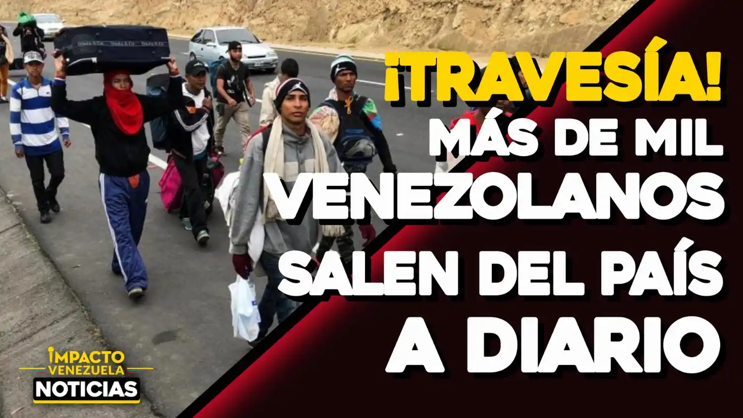 ¡TRAVESÍA! Más de mil venezolanos salen del país a diario – VIDEO IMPACTO VENEZUELA