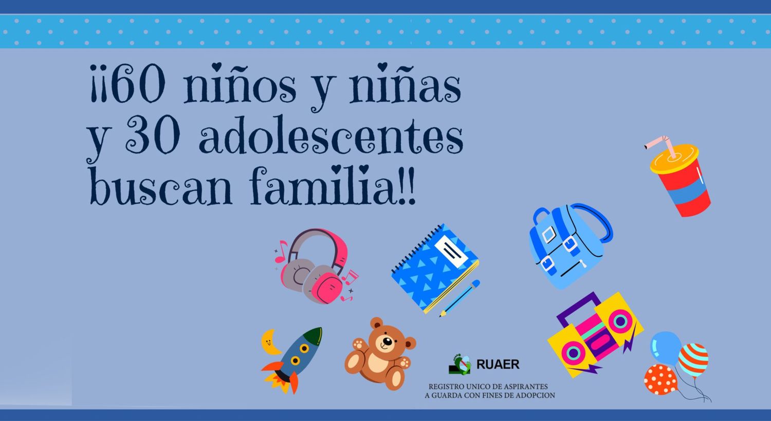 Comienza la inscripción de personas interesadas en darle familia a 60 niños y niñas y 30 adolescentes