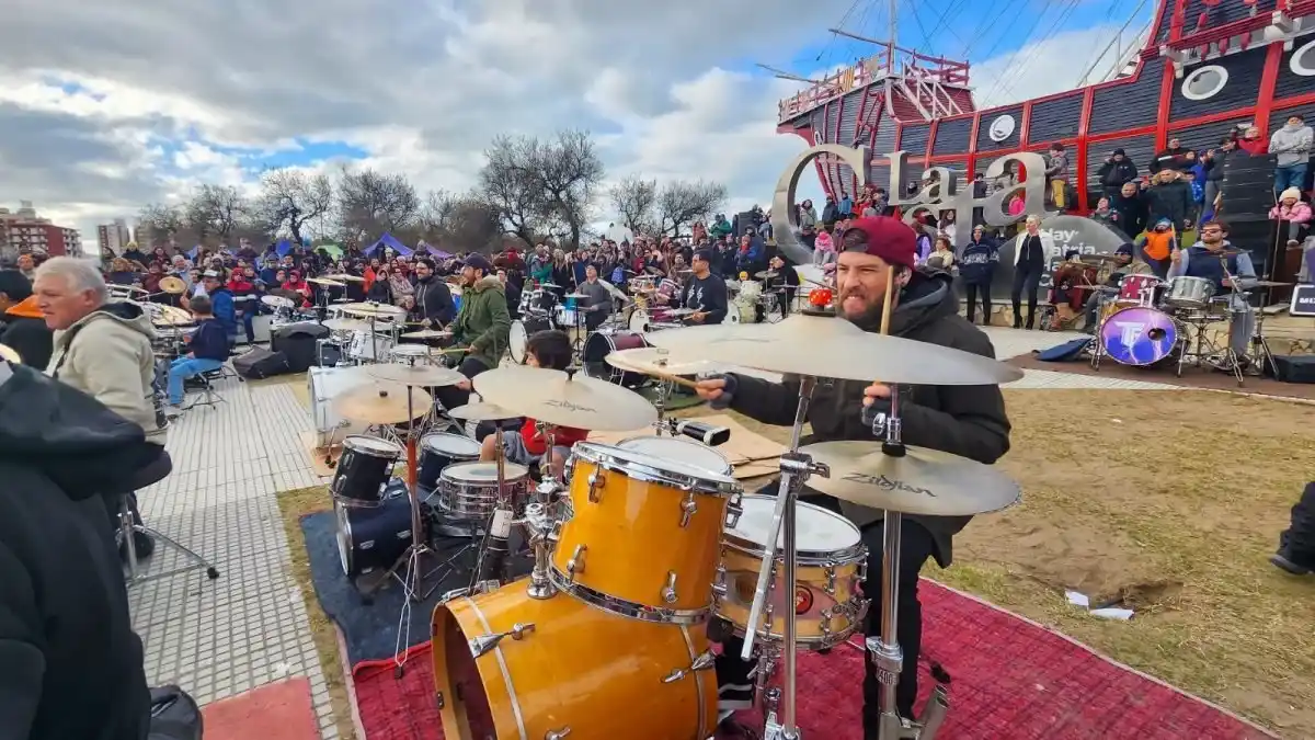 Reunirá a más de 70 bateristas en un encuentro con entrada libre y gratuita.