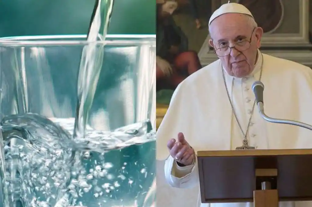 El papa Francisco afirmó que “el agua no puede ser motivo de guerras” y pidió su preservación