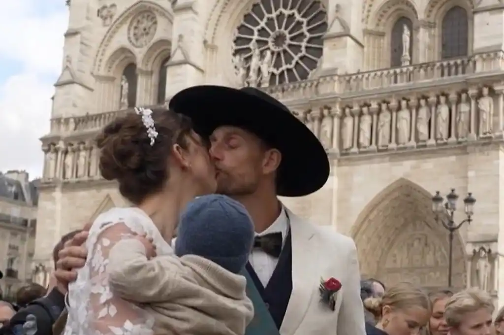 El carpintero de Notre Dame se casó en la emblemática catedral. (Foto: Gentilezas)