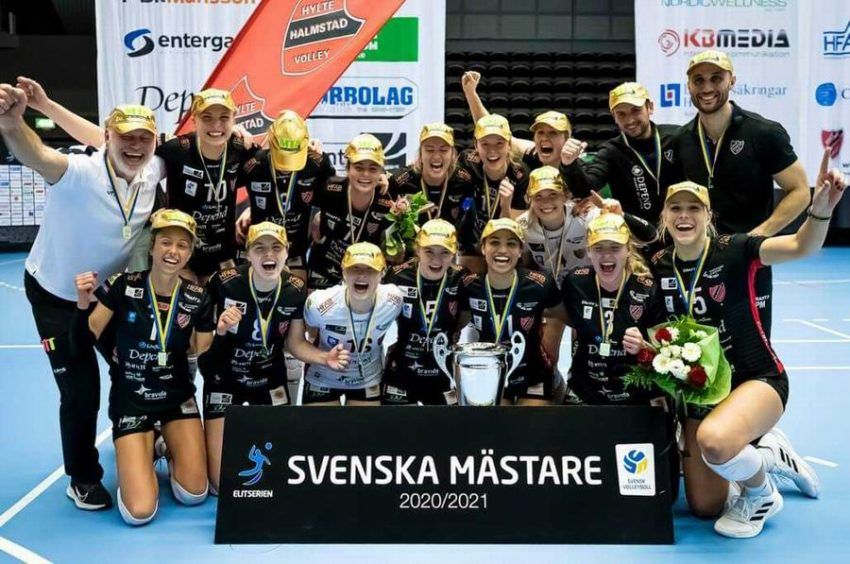 Clarisa Sagardía logró los dos títulos de la temporada con Halmstad