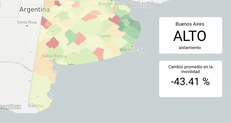 COVID-19: Hay un mapa que toma la señal móvil del celular para saber cómo se cumple la cuarentena