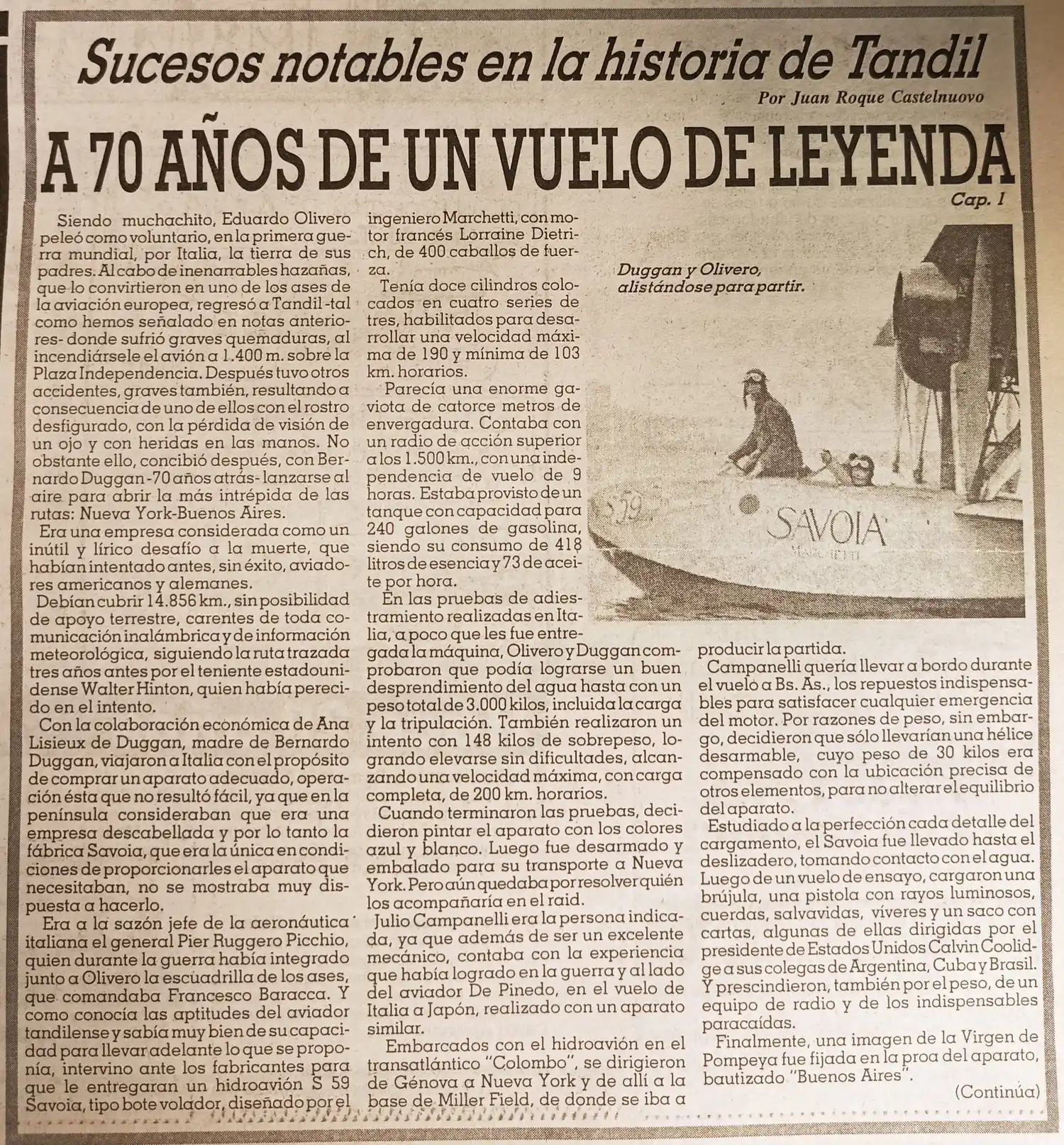 A 70 años de un vuelo de leyenda  -  Cap. 1.