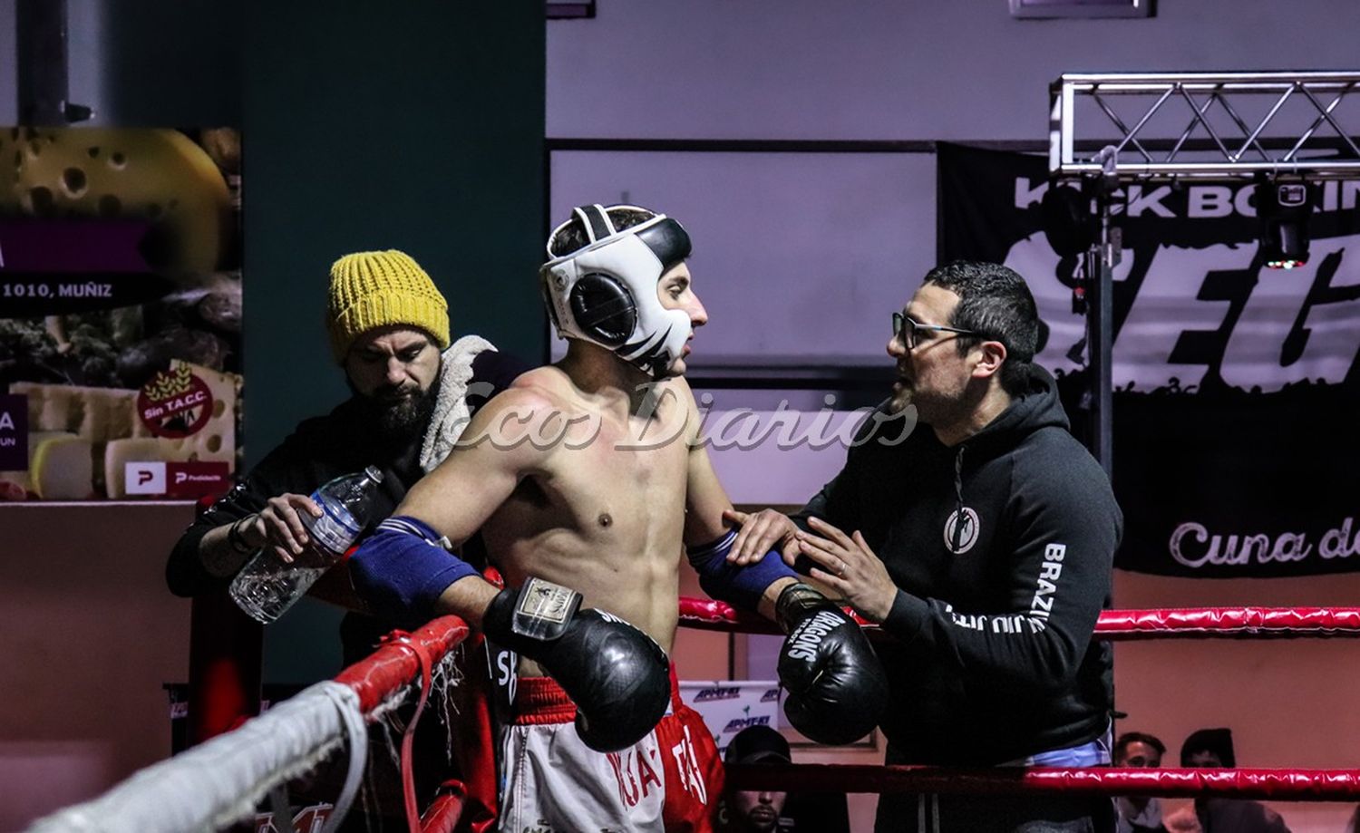 Malco Álvarez junto a su entrenador Mauricio Dolimpio