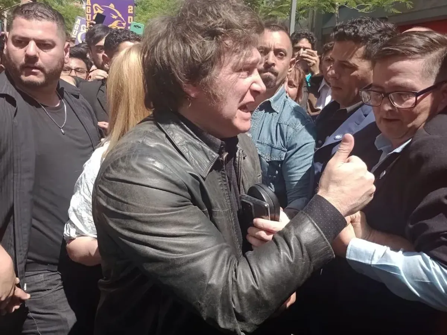 Javier Milei, en San Juan