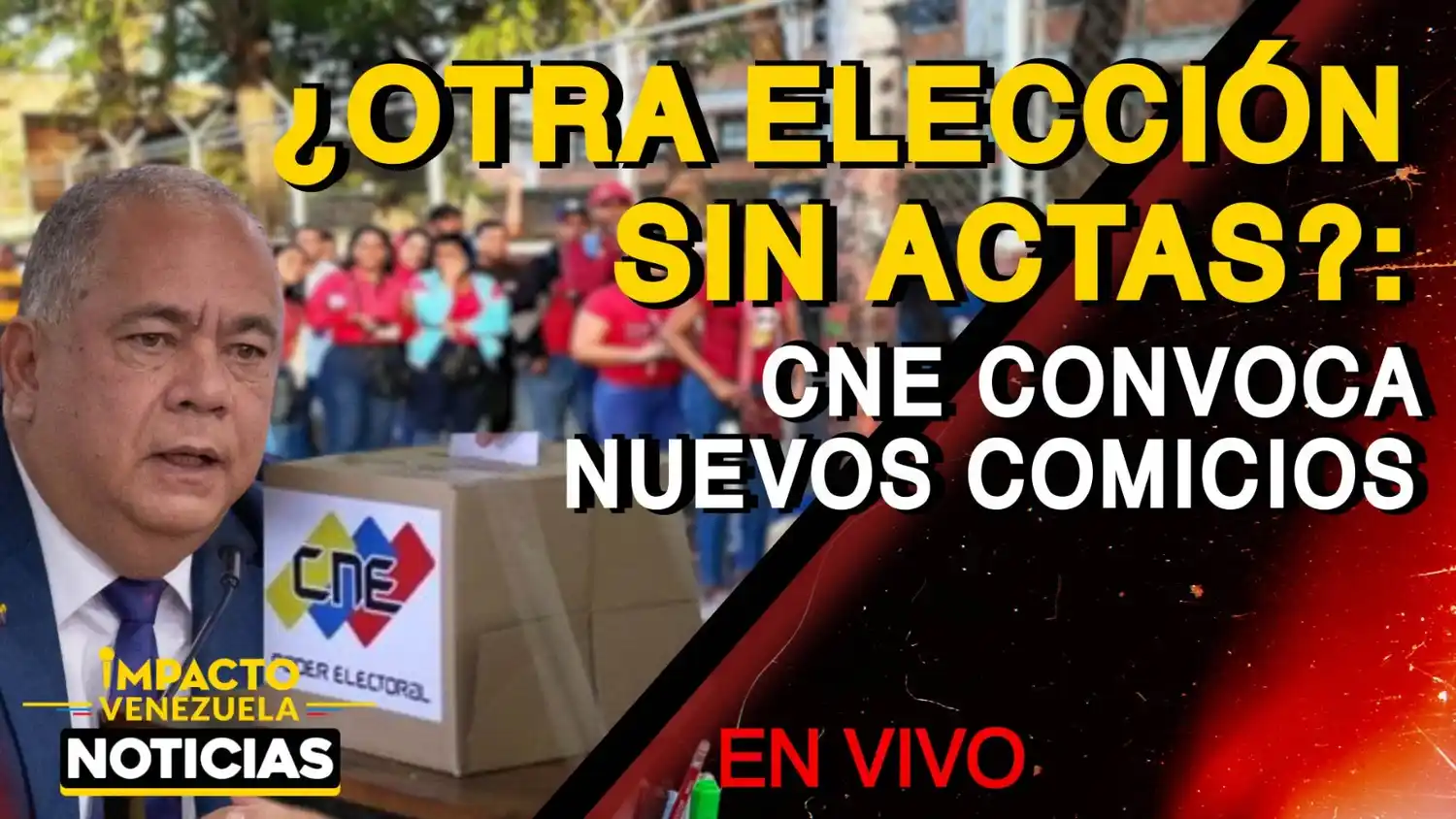 ¿OTRA ELECCIÓN SIN ACTAS?  CNE convoca nuevos comicios – VIDEO