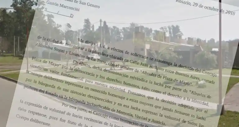 San Genaro vs. Abuelas: más repercusiones sobre el veto al nombre de la plazoleta