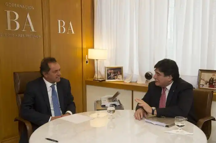 La dupla oficial: Scioli se reunió con Zannini