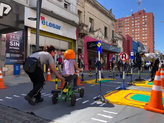Educación Vial en la peatonal del centro: “Hay que sembrar la semilla del respeto por la vida”