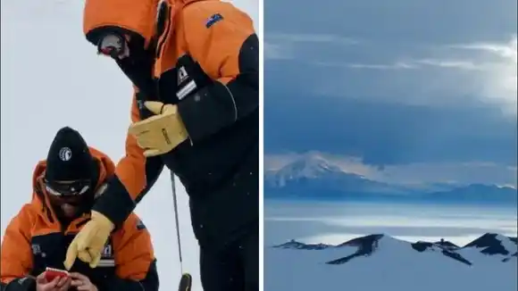 Encuentran por primera vez microplásticos en la nieve recién caída de la Antártida