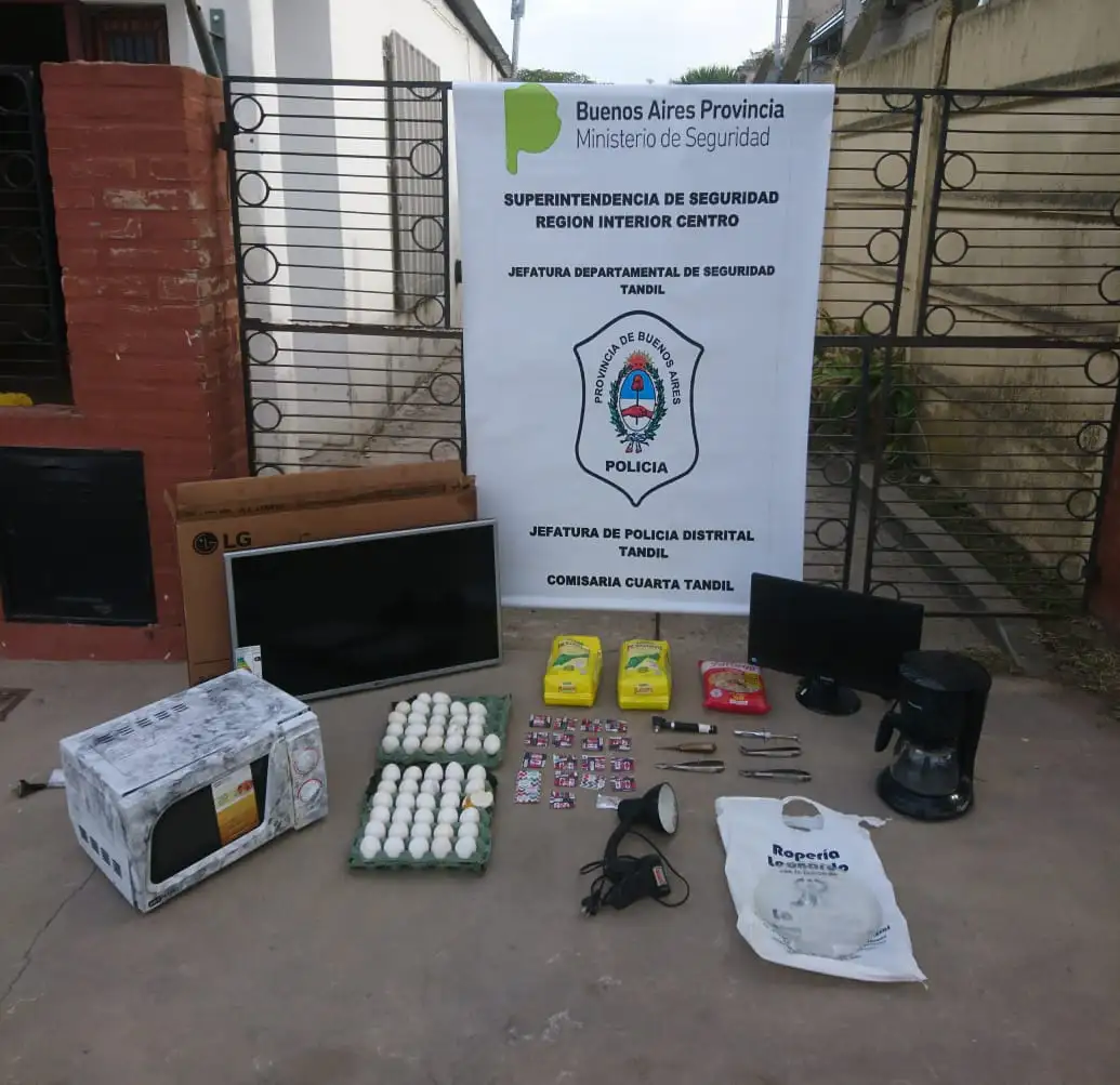 Recuperaron los elementos robados del centro de salud de San Cayetano