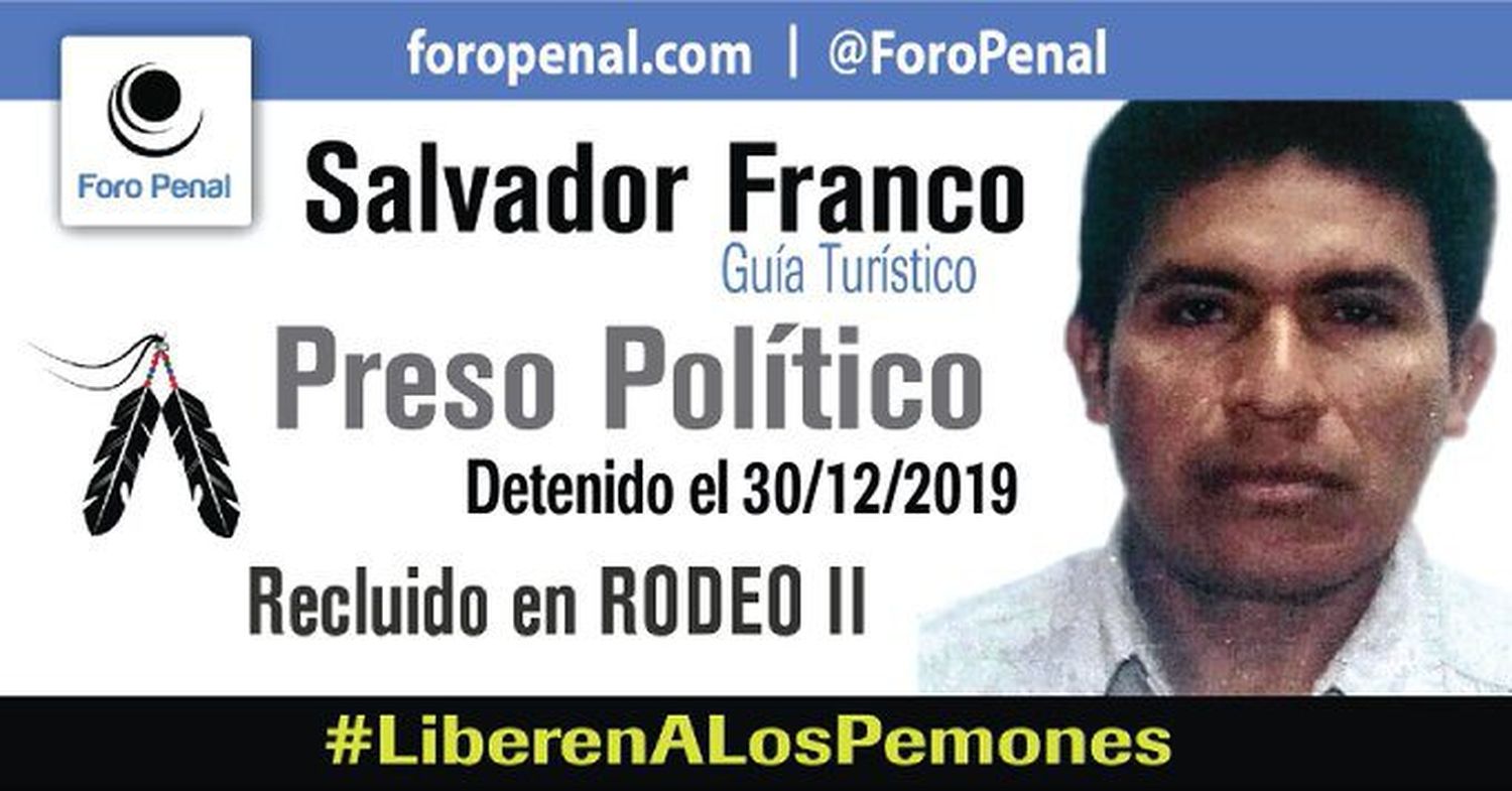 SUPLICABA LO ATENDIERAN: muere el líder pemón y preso político Salvador Franco