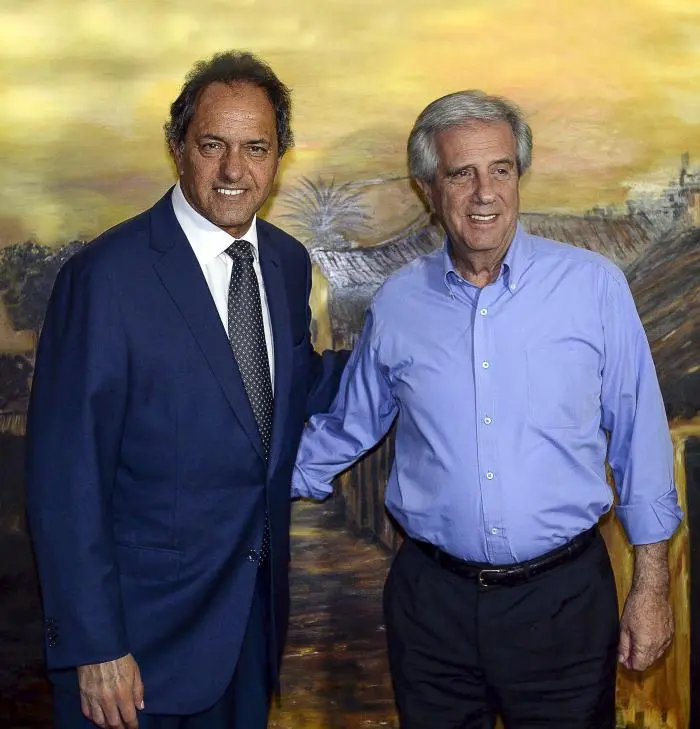 Scioli se reúne con Tabaré y Dilma