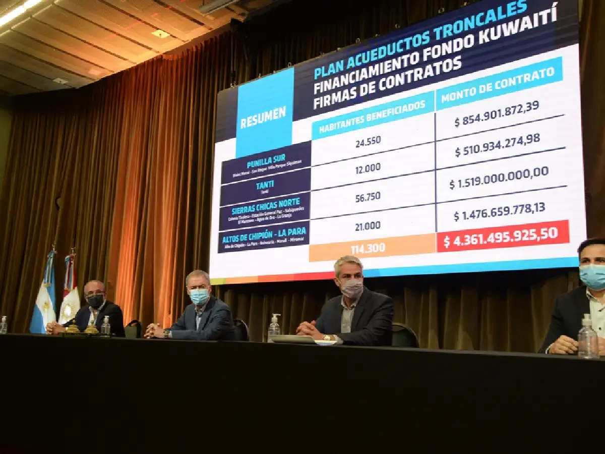 Acueductos: se firmó el contrato de la obra Chipión-La Para