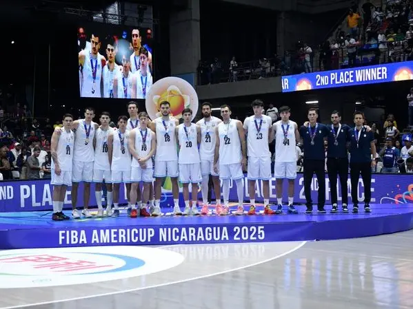 Argentina, subcampeón de la AMERICUP 2025.Foto:FIBA
