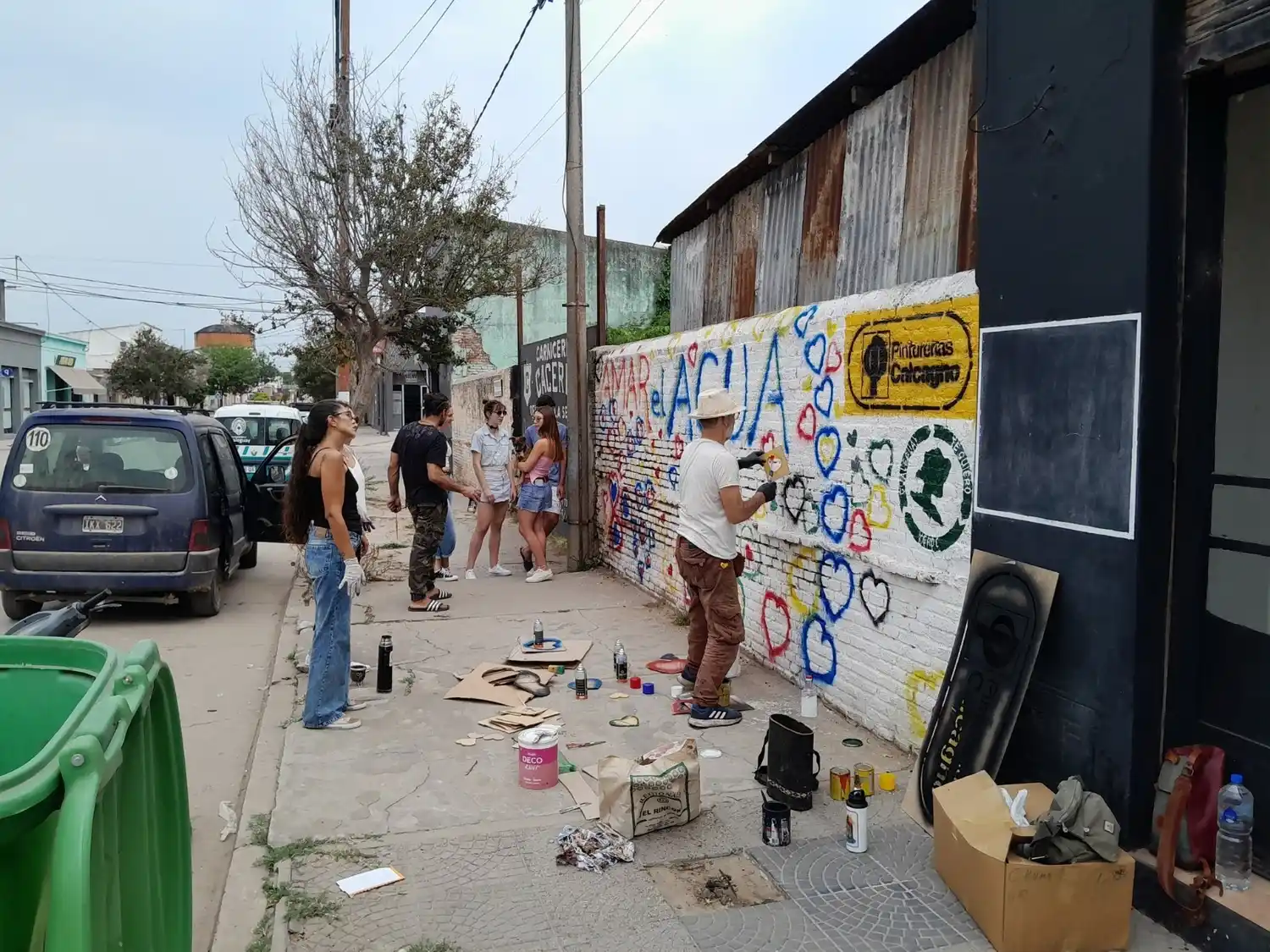 Realizan mural conmemorativo por el Día Mundial del Agua