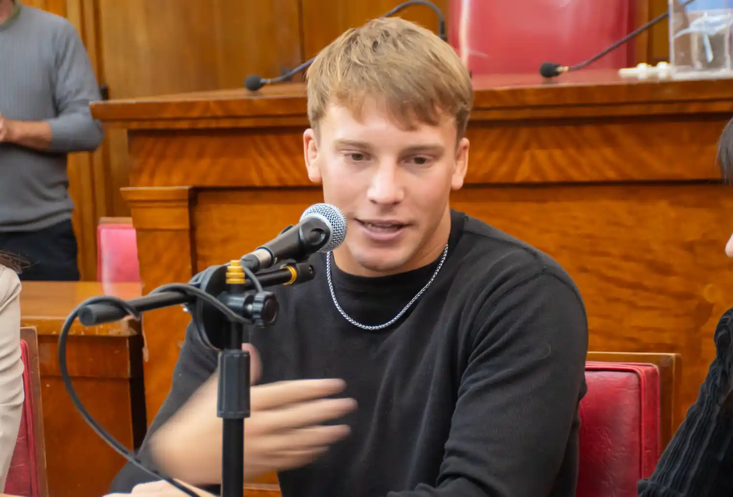 El deportista se mostró emocionado por la distinción que le otorgó el Concejo.