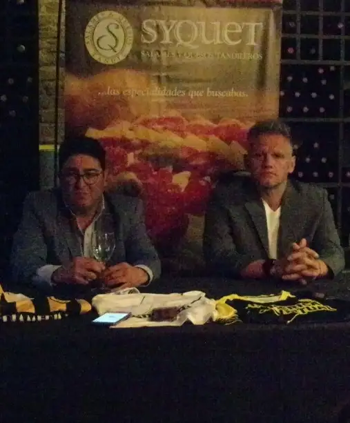 FOTO PRENSA SANTAMARINA Bossio y Cejas, en la presentación.