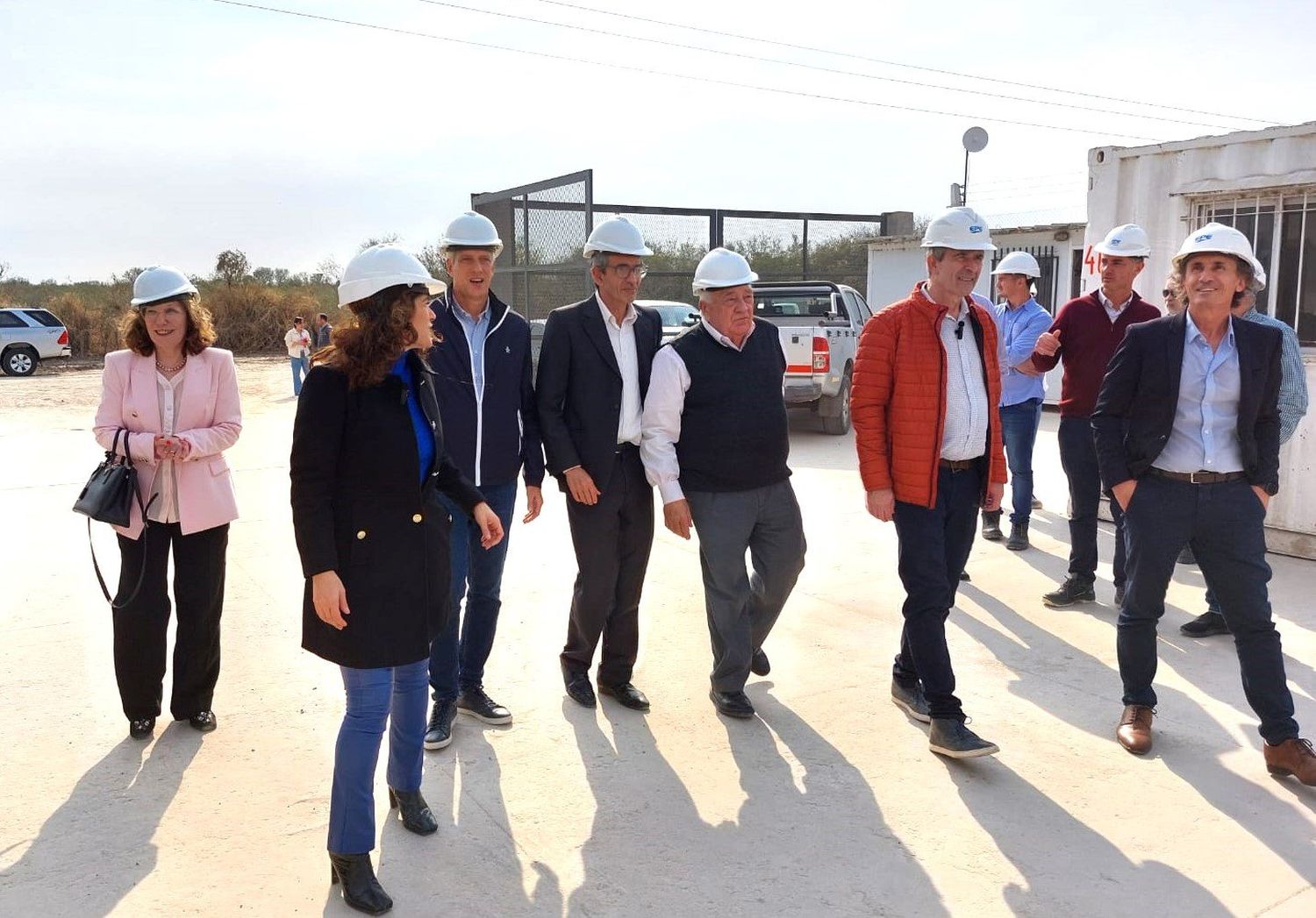 Marcucci recorrió la obra de la Estación Transformadora de Vera